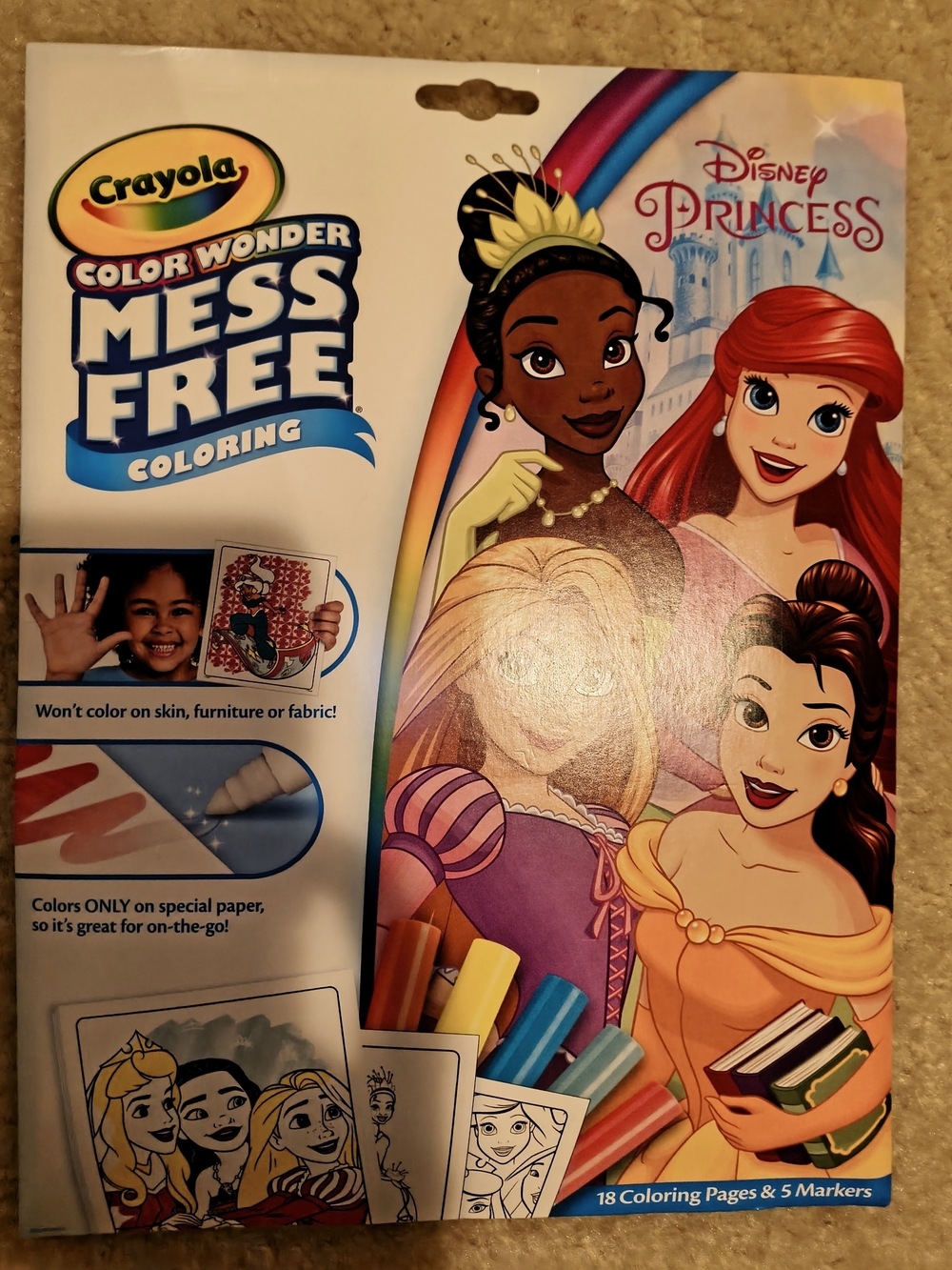 Crayola Disney Princess Mess Free Coloring Book - Multicolor